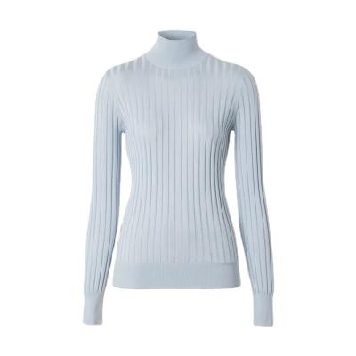 China OEM Breathable Long Sleeve Monogram Turtle Neck Slim Fit Sweater Women for sale