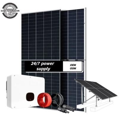 China Home Gude All In One Full Set System Kit Solar Power Off Grid Hybrid Solar System 5kw 6kw 8kw 10kw 12kw 500kw for sale