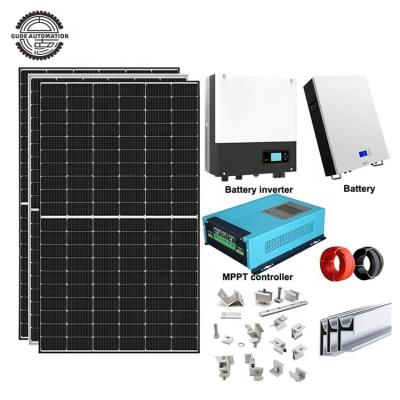 China 3kw 5kw 8kw 10kw 20kw 30kw cost home solar energy storage battery battery home solar system for sale