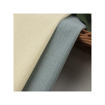 China China Manufacturer Stretch Ribbed Fabric Vertical Rib Fabric For Sweater Stretch Knitted Fabric For Dress for sale