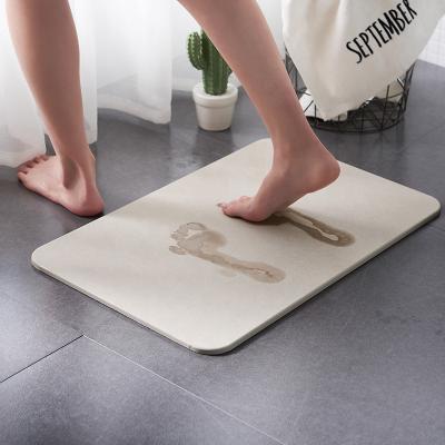 China Sustainable Natural Material Diatomite Foot Quick Dry Bath Mat for sale