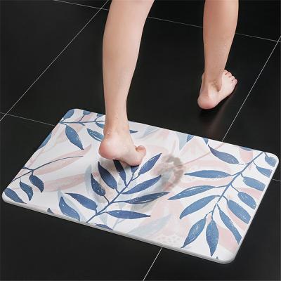 China Sustainable Quick Dry Super Eco Friendly Anti Diatomite Absorbent Bath Mat for sale