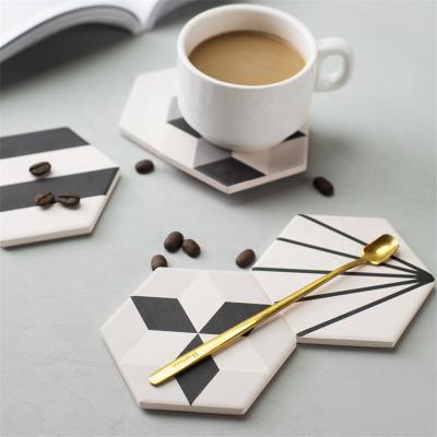 China Viable Factory Wholesale Customized Diatomite Mug Coaster Eco - Friendly for sale