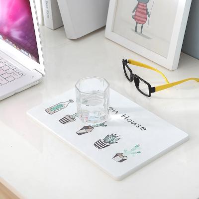 China Sustainable Home New Fashion Diatomite Table Absorbent Place Mat for sale