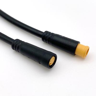 China M6 Electric Bike Male Female Connector Wire Power Bike Connector 2 Pin Mini Electric Waterproof Connector for sale