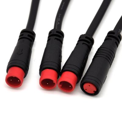 China PVC ip65 Electric Male Female Electric Bike Waterproof Cable Connector Plug 6 Core for sale