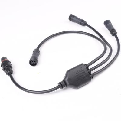 China Automotive Waterproof Connector 2 3 4 Way Y IP66 Waterproof Cable Splitter for sale