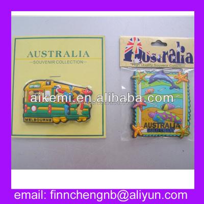 China 3D Magnetic AUSTRALIA Good Quality Soft Souvenir PVC Rubber Magnet, 3d permanent magnet, home deco pvc fridge silicone rubber magnet for sale