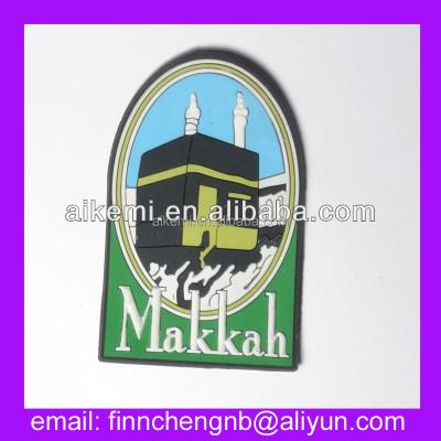 China Fashionable Good Quality Rubber Magnet/Many Fridge Souvenir MAKKAH 3D Designs, Personalized Rubber Fridge Magnets, 3D PVC Soft Rubber Fridge Magnet for sale