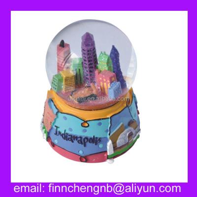 China Europe poly resin snow globe 45,65,80,100mm,homemade resin glitter crystal ball,souvenir polystone water magic ball for sale