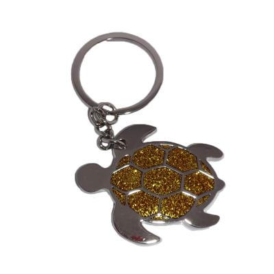 China Europe promotion souvenir custom shaped metal key chain, turtle shape custom metal die cut keychains, 2d/3d metal animal shape key chain for sale