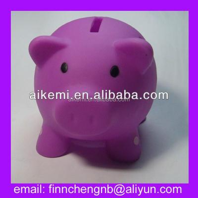 China Eco-friendly high quantity promotional piggy banks, personalized plastic piggy bank, kids plastic cow piggy bank for sale