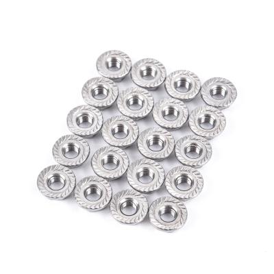 China Heavy Industry High Tensile Stainless Steel M5 Hex Flange Nuts for sale