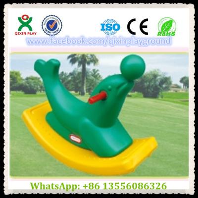 China Creative Design Children Sea Lion Plastic Rocking Horse Toy for Inner Place Items QX-155G for sale