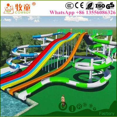 China 7 m Platform Height Fiberglass Swimming Pool Slides for sale