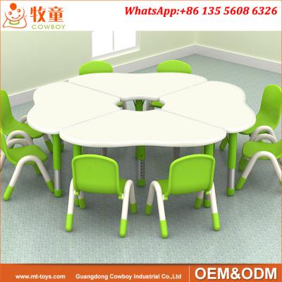 China MDF Material Flower Shape Kindergarten Preschool Furniture Children Tables for Pre school for sale