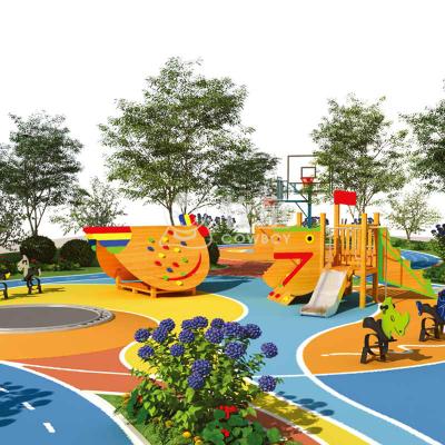 China Top quality school outdoor wooden playground equipment suppliers from China for sale