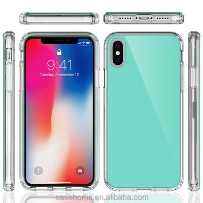 China PU 2 In 1 Tempered Glass Cell Phone Cover Case For iPhone X for sale