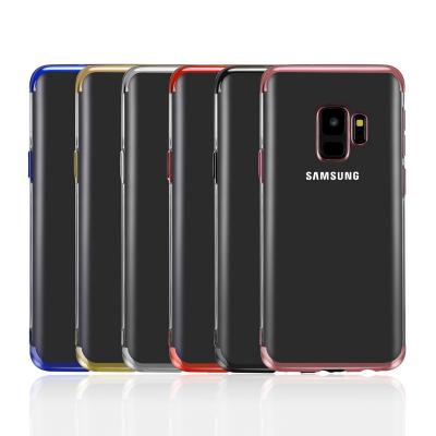 China Auto-sleep wholesale inventory tpu cell phone electroplating case for Samsung Galaxy S9 for sale