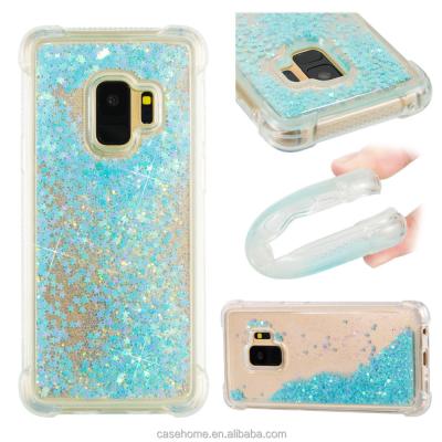 China TPU Bling Glitter Floating Dynamic Flowing Liquid Quicksand Case Cover For Samsung Galaxy S9 Plus for sale