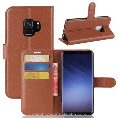 China Leather Flip Wallet Card Slots Book S9 Case For Samsung for sale