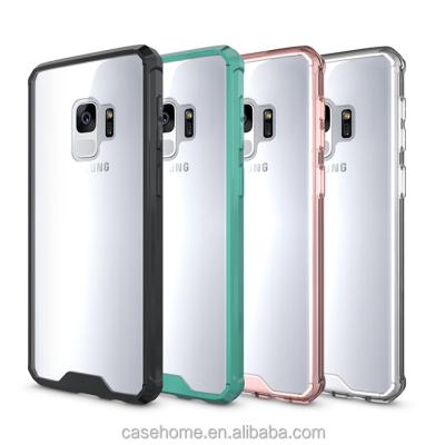 China High Impact Strength Clear PC+TPU Acrylic PC Phone Case For Samsung Galaxy S9 for sale