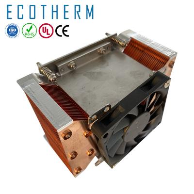 China Hot Selling 6 Heatpipes Dual CPU Fans Tower Heatsink Copper Fan for Mainboard and CPU for sale