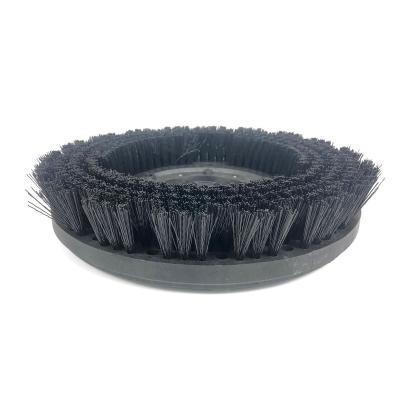 China Industrial Round Cleaning Nylon Brooms Abrasive Nylon Disc Brush for sale