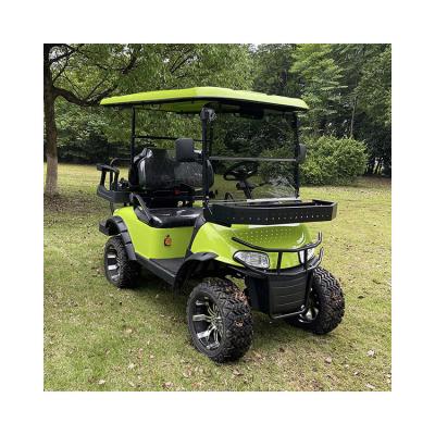 China Convertible Sightseeing Golf Cart 4 Seat With Covered Roof And Windshield 14