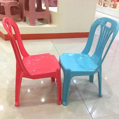 China Indoor outdoor thickened/comfortable high quality plastic kids chair for sale