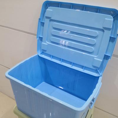 China Cheap viable plant! Organizer Plastic Storage Box, home plastic clothes storage container with wheel for sale