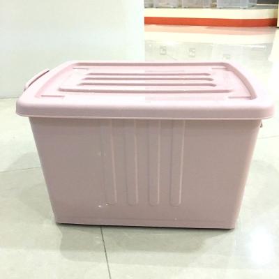 China Large Viable Custom Organizer Box Plastic For Toys Clothes With Wheel for sale