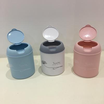 China Factory Sustainable Small Desktop Plastic Waste Bin With Lids for sale