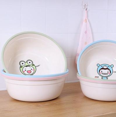 China Cartoon Sustainable Pattern Plastic Lavatory Bowl For Kids Student for sale