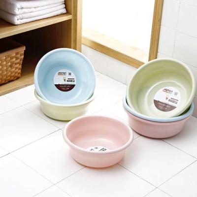 China Sustainable Household BPA Free Colored Round Plastic Wash Basin for sale