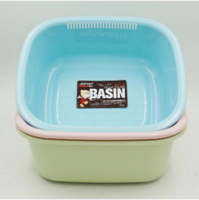 China Sustainable Single Wash Basin Square Thickened Plastic Basin for sale