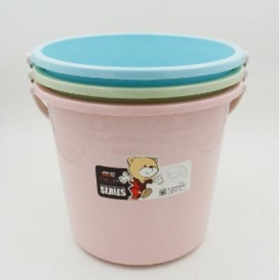 China Sustainable Household Bathroom Water Storage Cleaning Bucket Plastic With Handle for sale