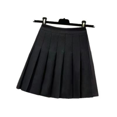 China Wholesale2022Black workable high waist pleated skirt temperament slimming summeraWomen's skirt anti-exposure solid color printed skirt for sale