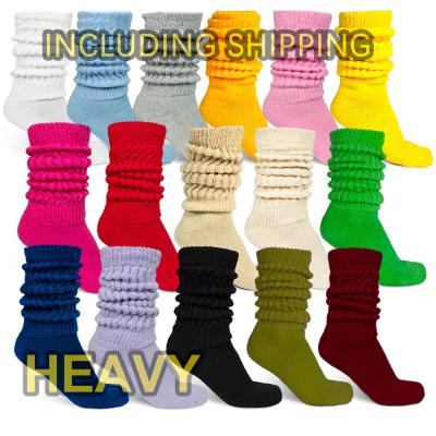 China Hot Sale Fashion QUICK DRY Free Shipping Heavy Slouch Socks Solid Colored Thick Women Slouch Socks for sale