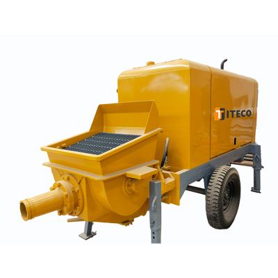 China Simple Type Small Operation Low Price New Stationary Concrete Pump Trailer Mounted Diesel Concrete Pump for sale