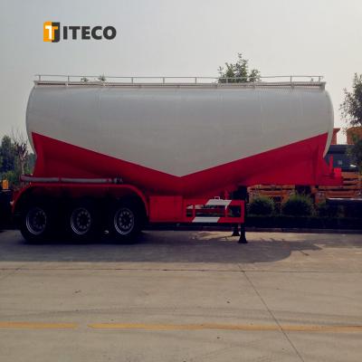 China Building Material Shops Pneumatic Material Transport Bulk Cement Tank Truck Trailer For Cement Powder Fly Ash for sale