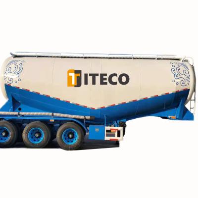 China Building Material Shops Bulk Cement Trailer Tank Truck For Cement Powder Flying Ash Transport Cement Plant for sale