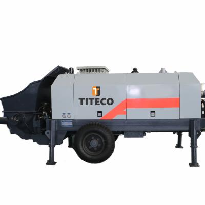 China Construction Material Shops 60m3/h Mobile Trailer Mounted Price Concrete Pump Diesel Machine for sale