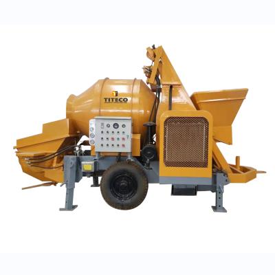 China Hot Selling Building Material Stores Diesel Engine Concrete Drum Mixing Conveying Pump Machine For Sale for sale