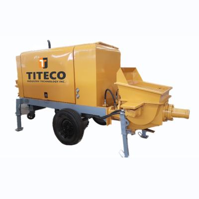 China Building Material Shops Cheap Price Sand-hand Stationary Diesel Type Concrete Mortar Mixer With Pump For Sale for sale