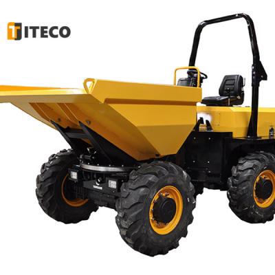 China Construction Material Shops Diesel Hydraulic Wheel Drive Mini Dumper Trucks For Sale for sale