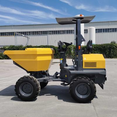 China Construction Material Stores Self Loading Mini Dumper Rubber Crawler 1000kg Dumper Truck Diesel for sale