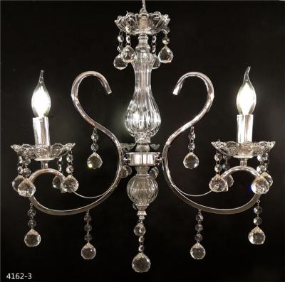 China European style simple modern crystal chandelier living room bedroom chandelier garden duplex dining room lamp iron candle for sale