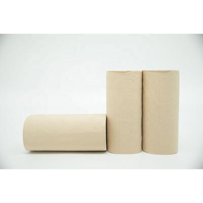 China Water Absorption Custom Designed 4 Ply Natural Brown Toilet Paper Eco - Friendly Toilet Paper for sale