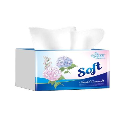 China Eco-friendly brand in sale 100% wood pulp wash room/home soft facial tissue paper for sale